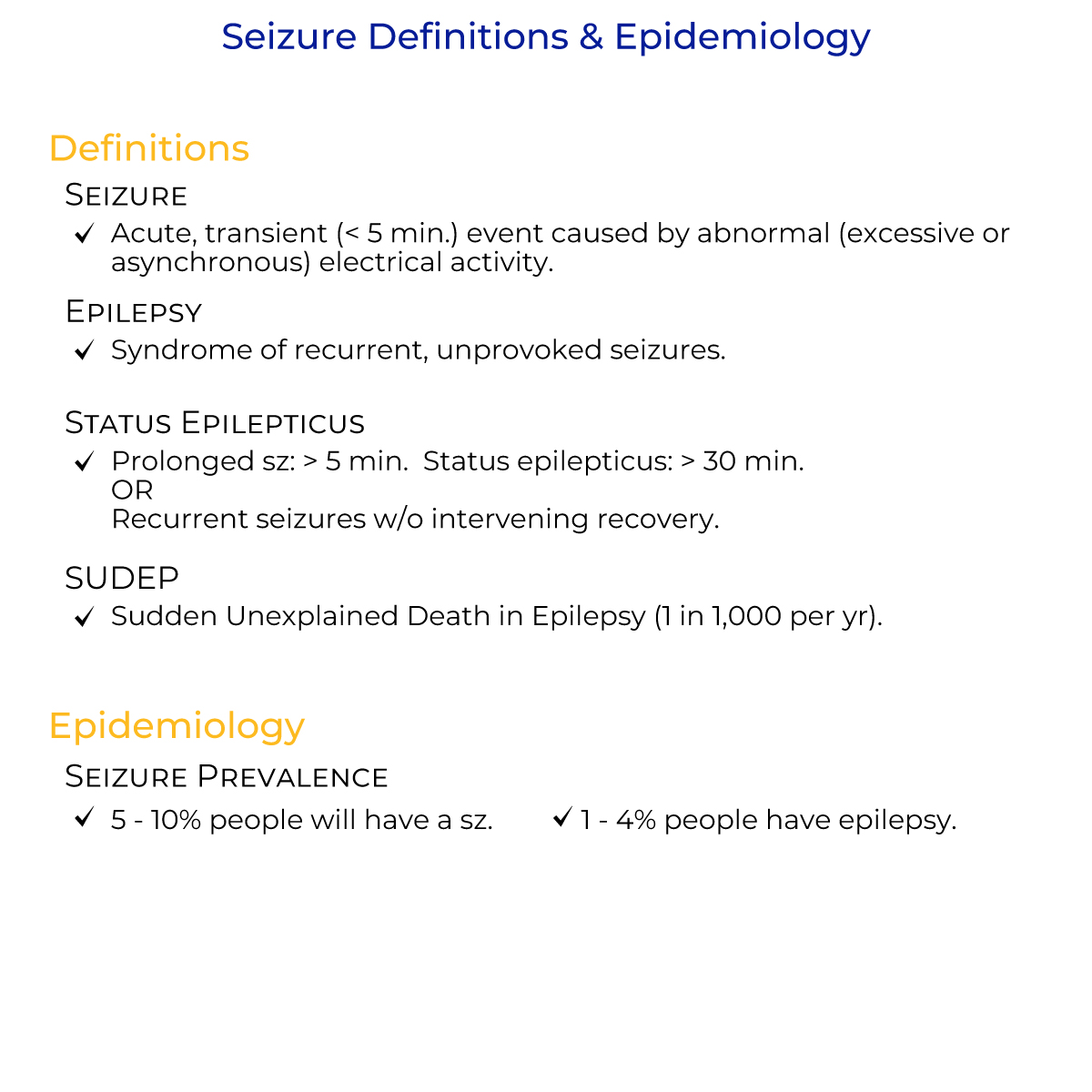 Seizures