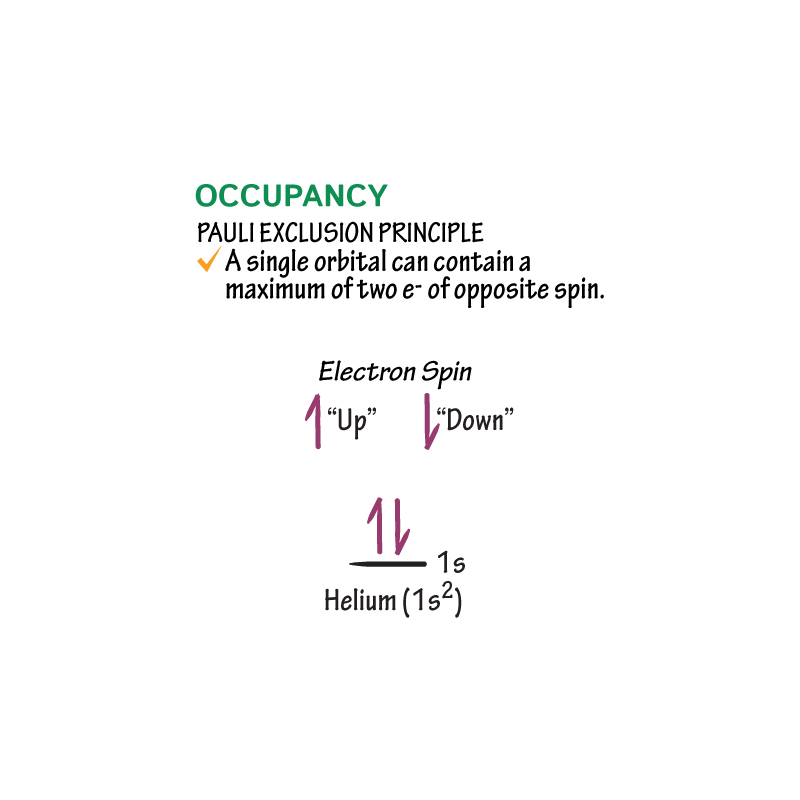 Occupancy: Pauli Exclusion Principle